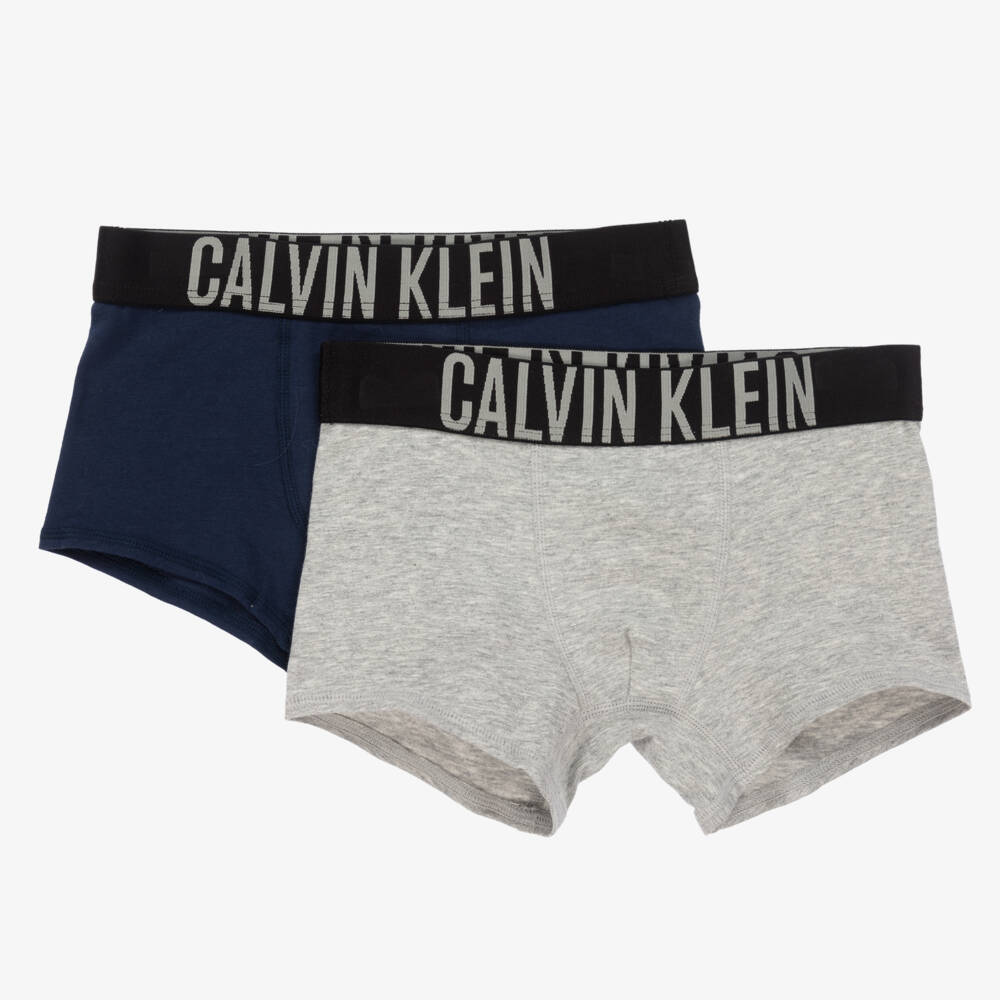 Calvin Klein-Boys Dual-Tone Cotton Comfort Boxers | Childrensalon Outlet
