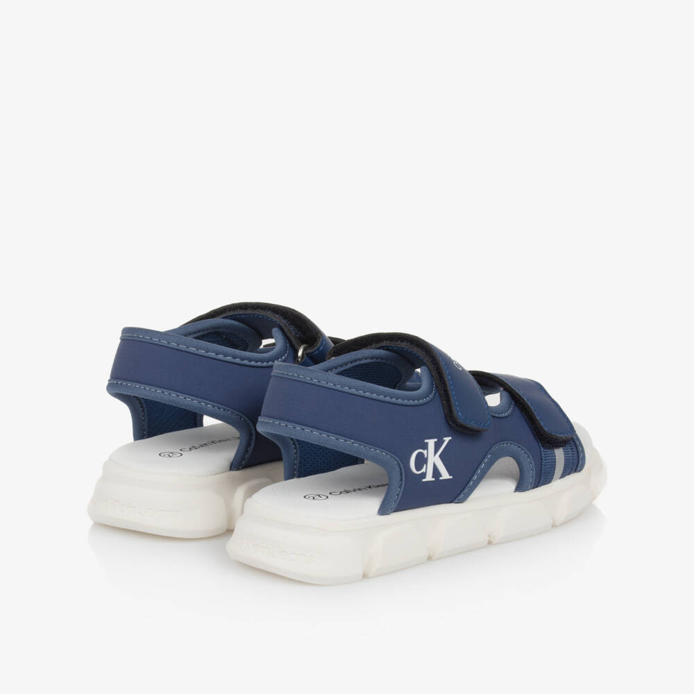 Calvin Klein-Boys Durable Blue Strap Sandals | Childrensalon Outlet
