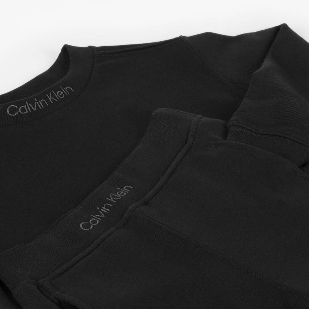 Calvin Klein-Boys Elegant Black Jersey Ensemble | Childrensalon Outlet