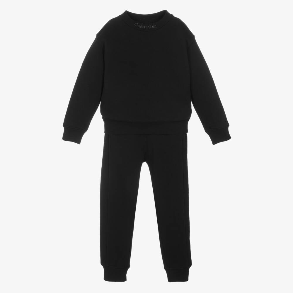 Calvin Klein-Boys Elegant Black Jersey Ensemble | Childrensalon Outlet