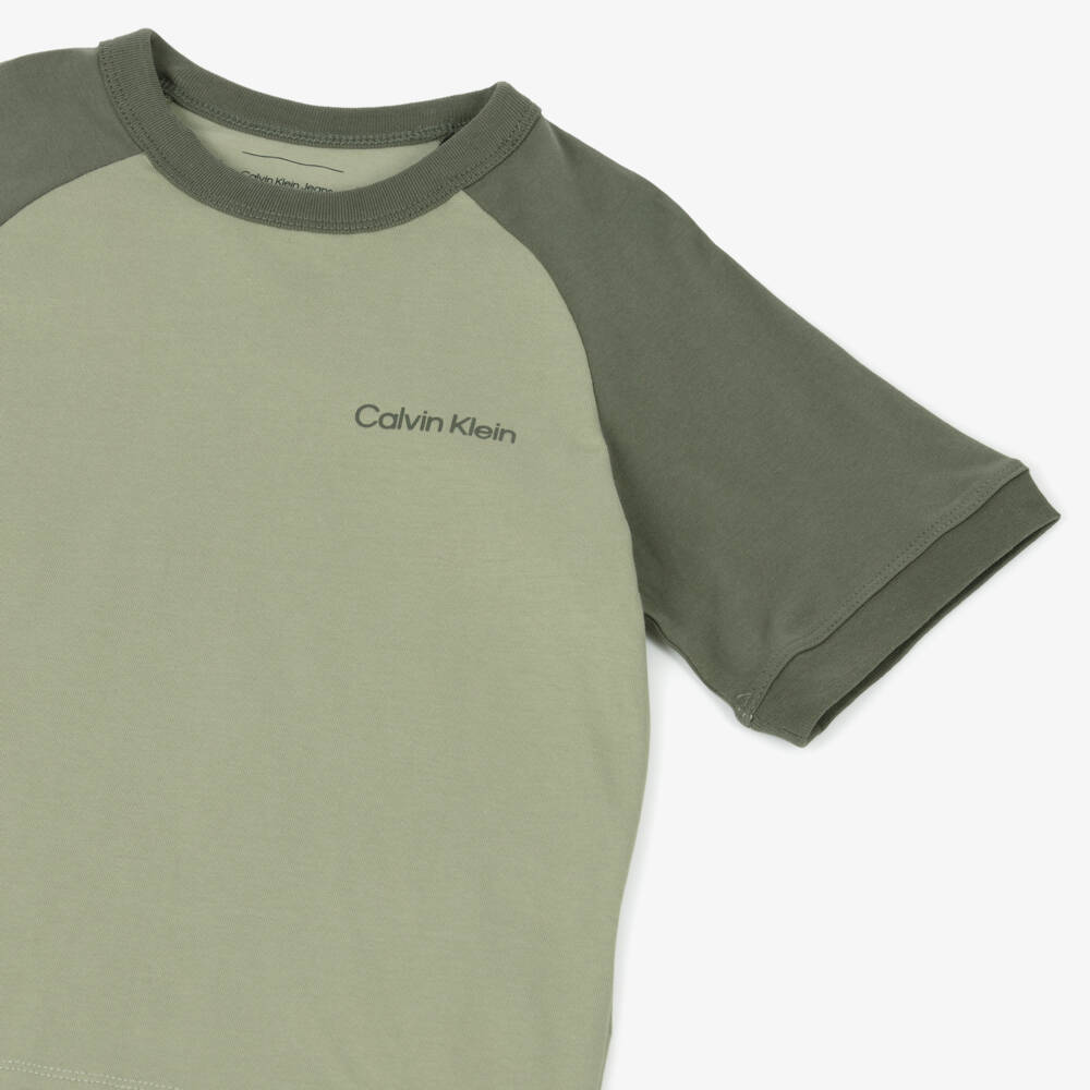 Calvin Klein-Boys Emerald Cotton Jersey Tee | Childrensalon Outlet
