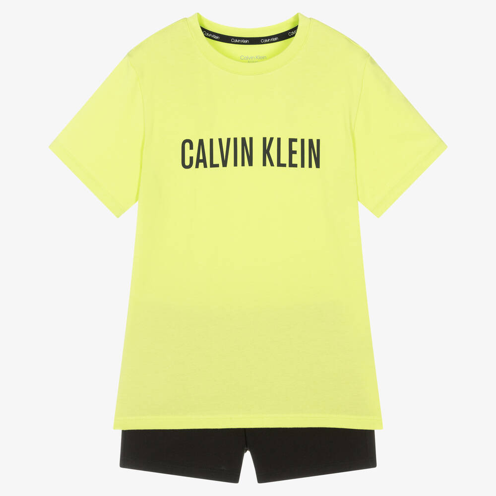 Calvin Klein - Boys Green & Black Pyjamas | Childrensalon