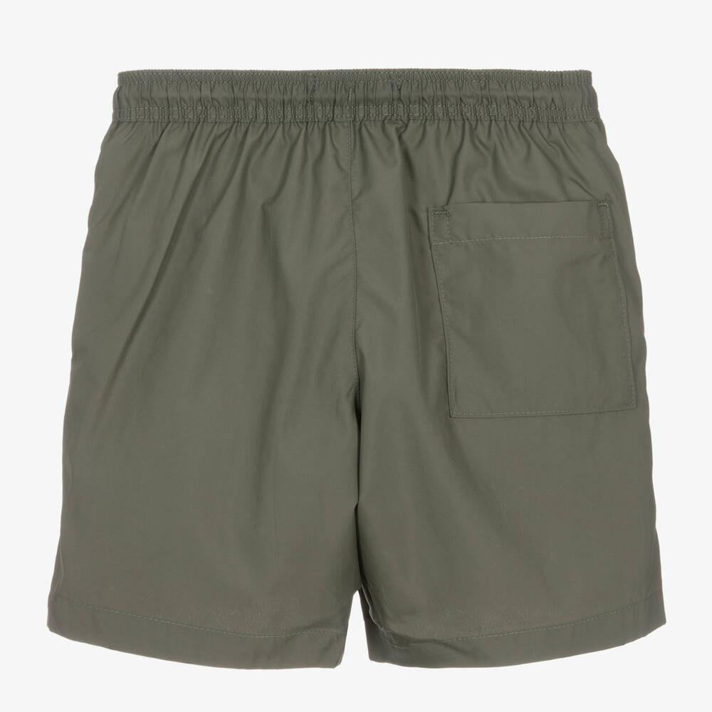 Calvin Klein Boys Green Monogram Swim Shorts