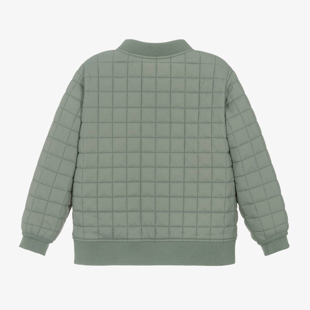 Calvin Klein-Boys Green Padded Jacket | Childrensalon Outlet