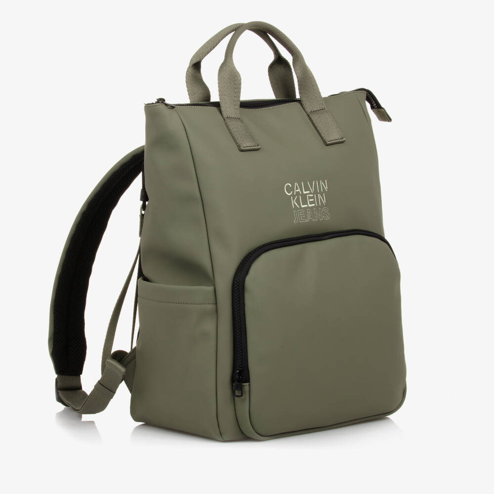 Calvin Klein-Boys Green Utility Diaper Bag | Childrensalon Outlet
