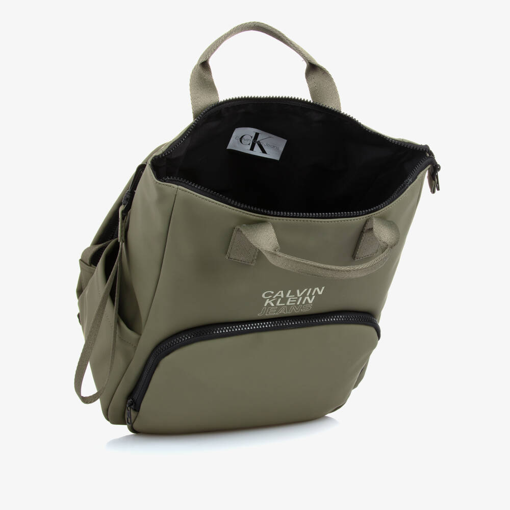 Calvin Klein-Boys Green Utility Diaper Bag | Childrensalon Outlet