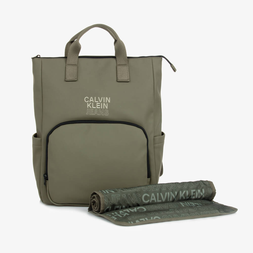 Calvin Klein-Boys Green Utility Diaper Bag | Childrensalon Outlet