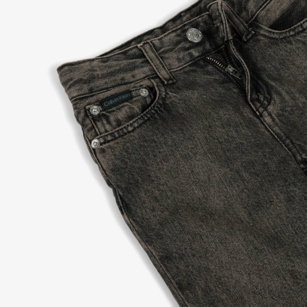 Calvin Klein-Boys Grey Denim Skater Jeans | Childrensalon Outlet