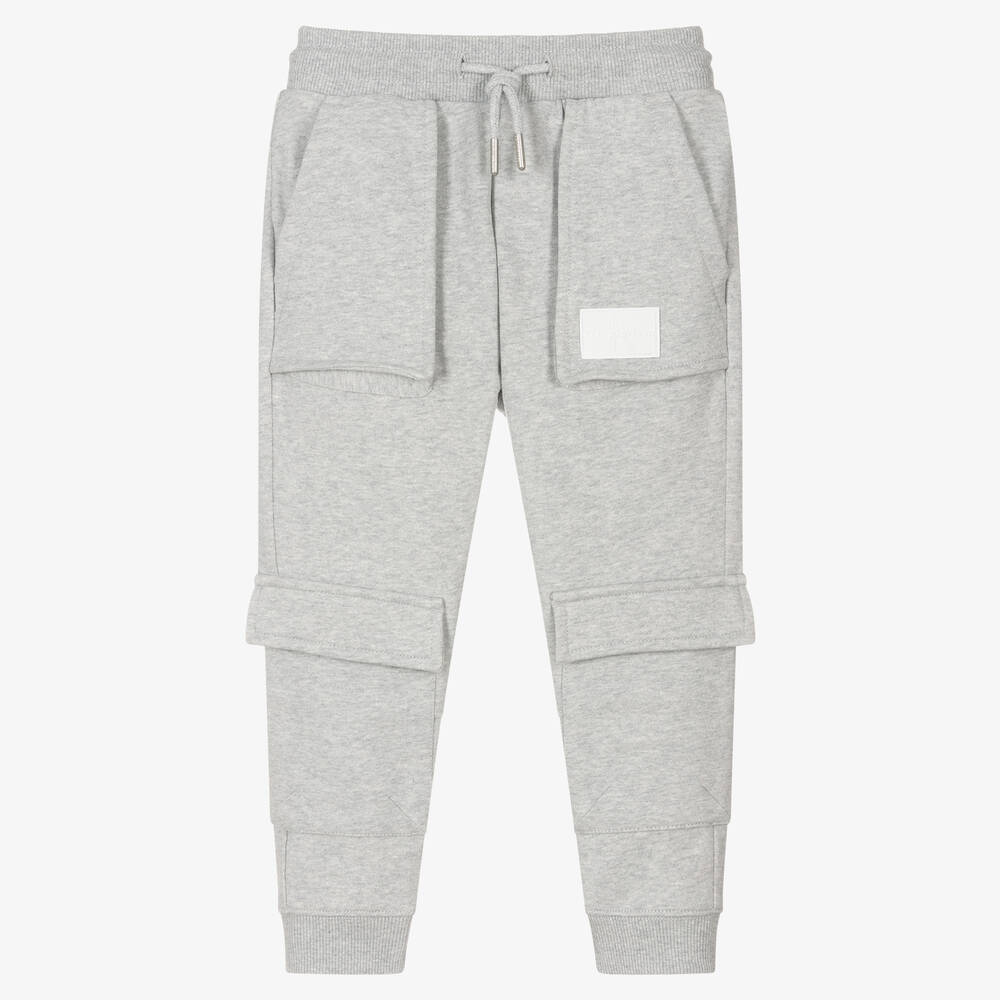 Calvin Klein - Jogging gris chiné à poches garçon | Childrensalon