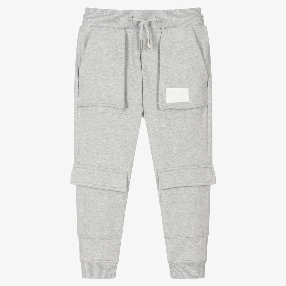 Calvin Klein - Grau melierte Utility-Jogginghose  | Childrensalon