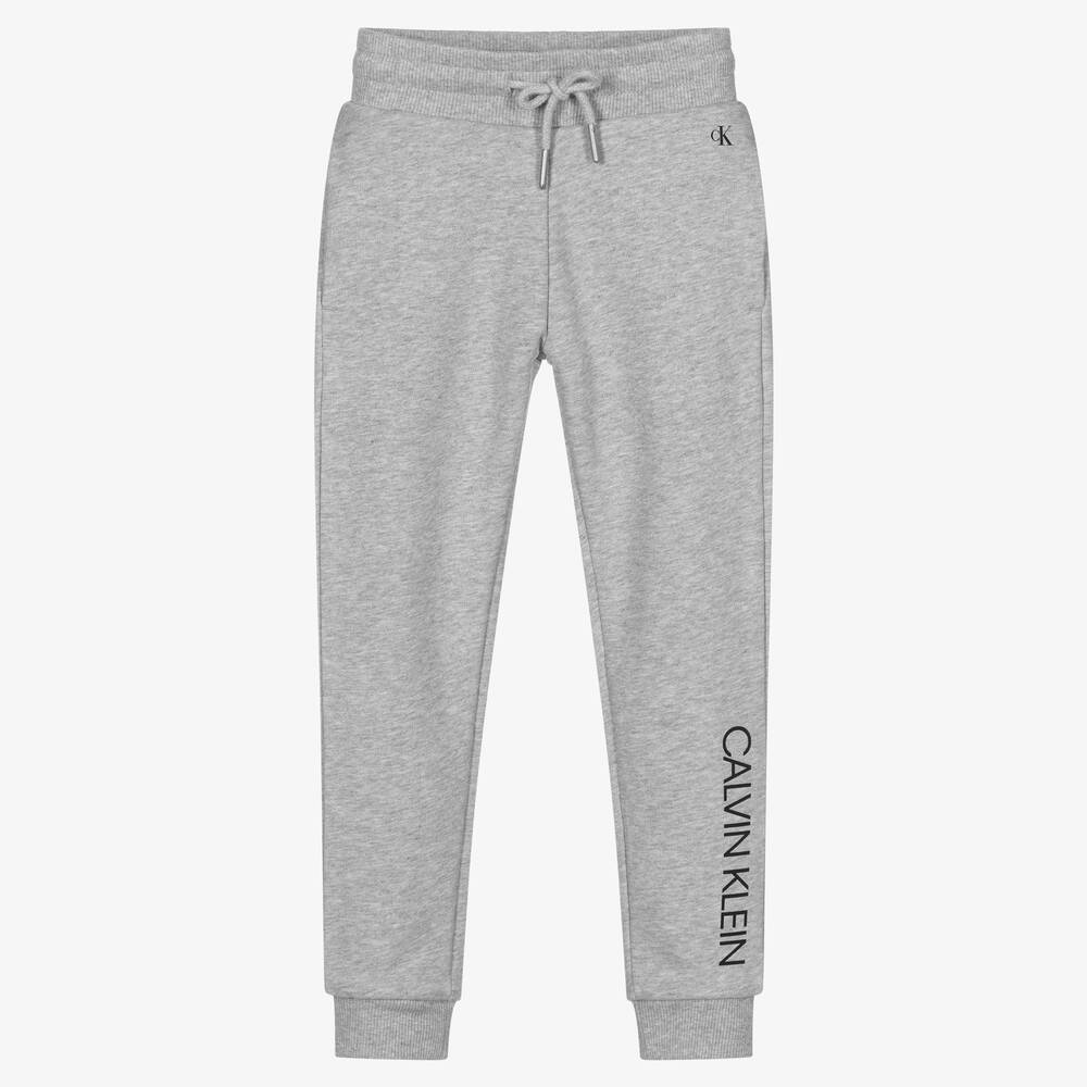 Boys Grey Organic Cotton Joggers
