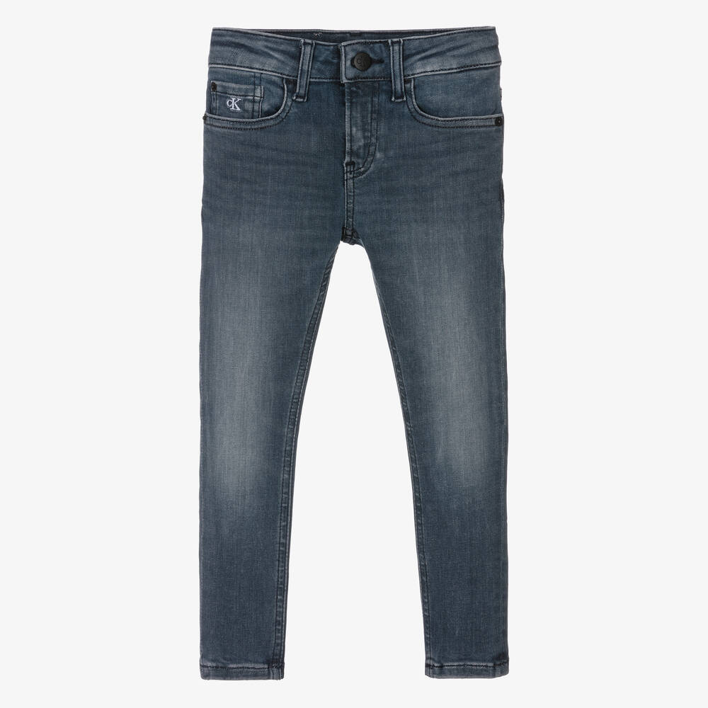 Calvin Klein Jeans - Boys Grey Skinny Fit Jeans | Childrensalon