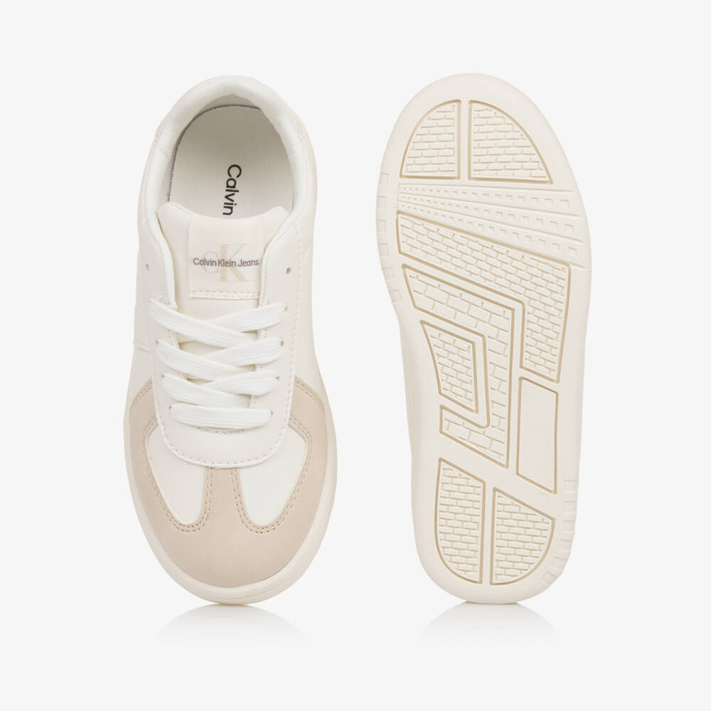 Calvin Klein-حذاء كاجوال عاجي وبيج للأولاد | Childrensalon Outlet