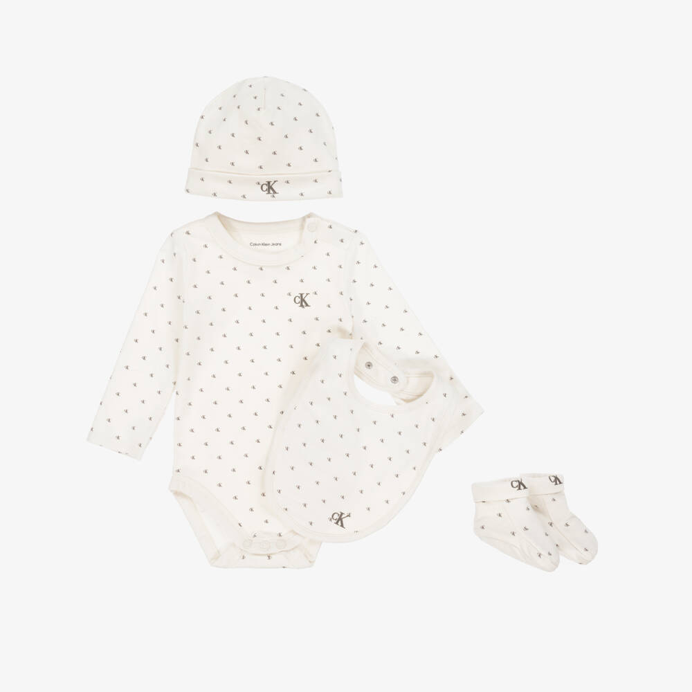 Calvin Klein-Роскошный кремовый комплект для мальчиков | Childrensalon Outlet