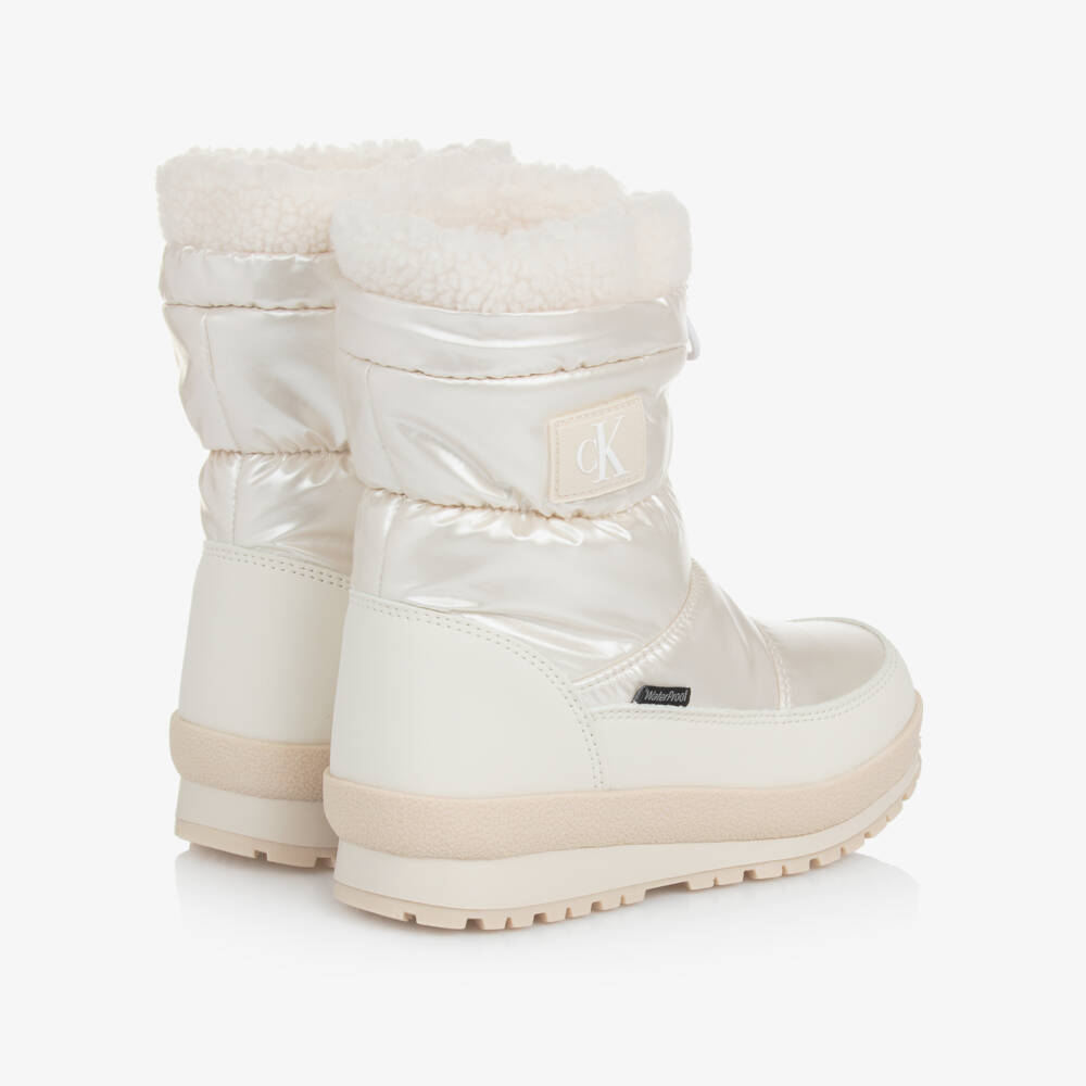Calvin Klein-Boys Ivory Winter Snow Boots | Childrensalon Outlet