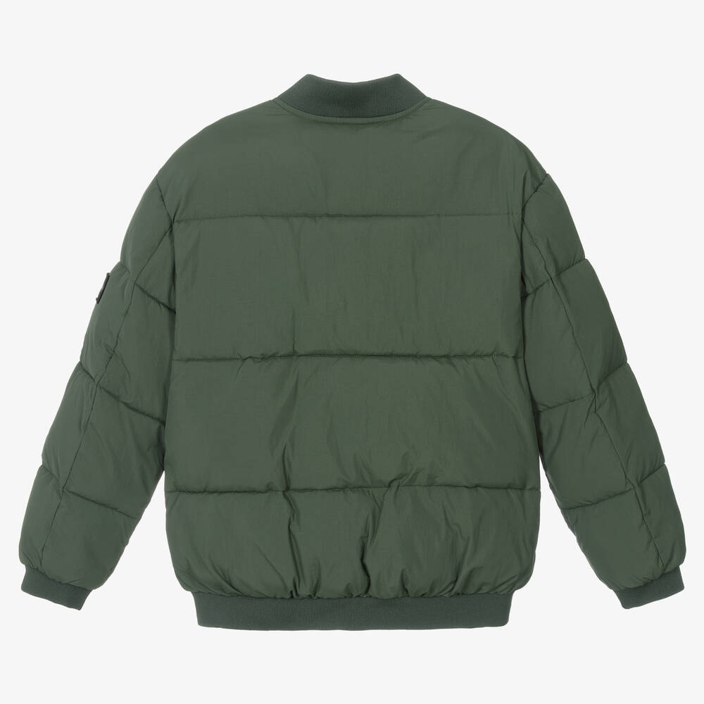 Boys khaki bomber jacket sales