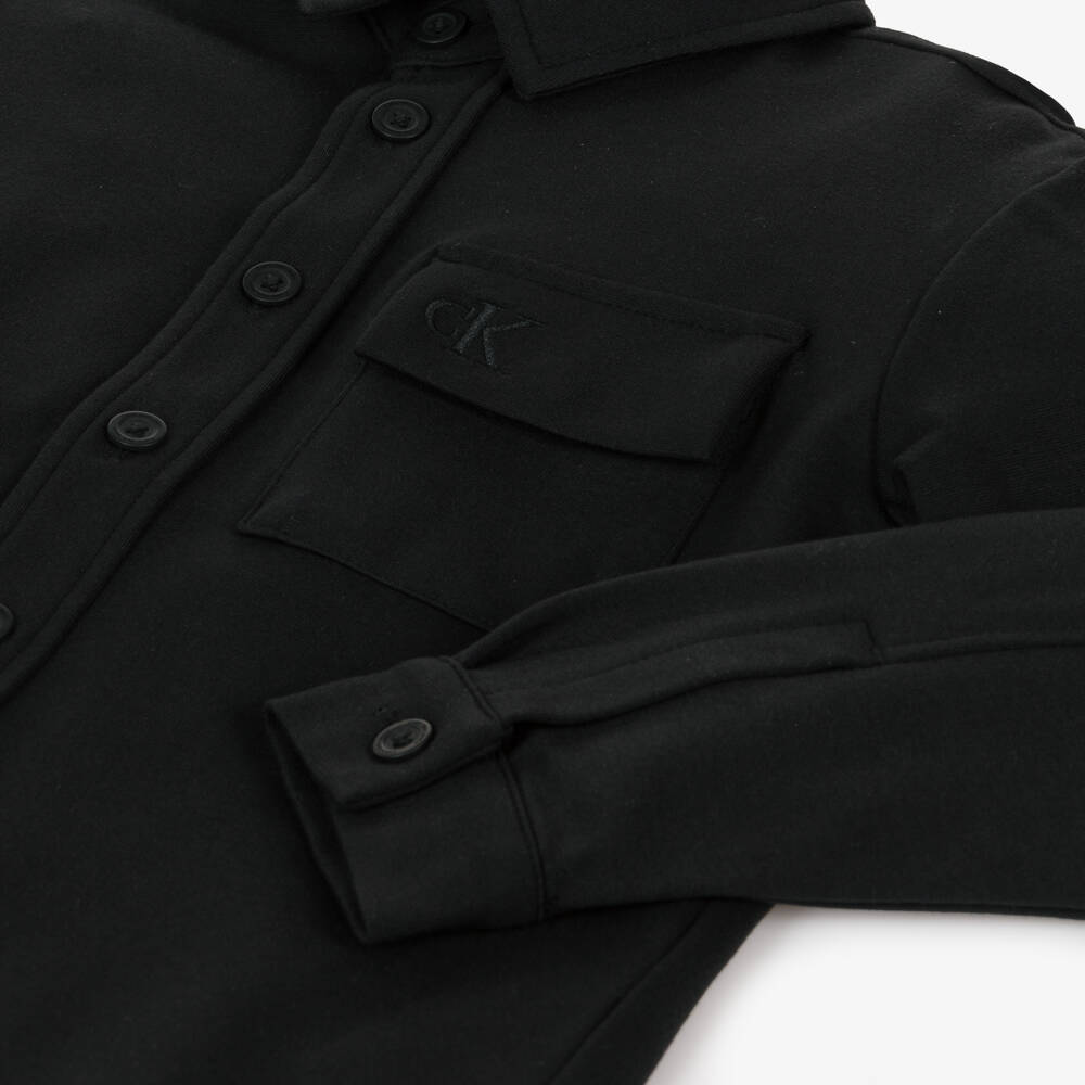 Calvin Klein-Boys Milano Black Jersey Top | Childrensalon Outlet