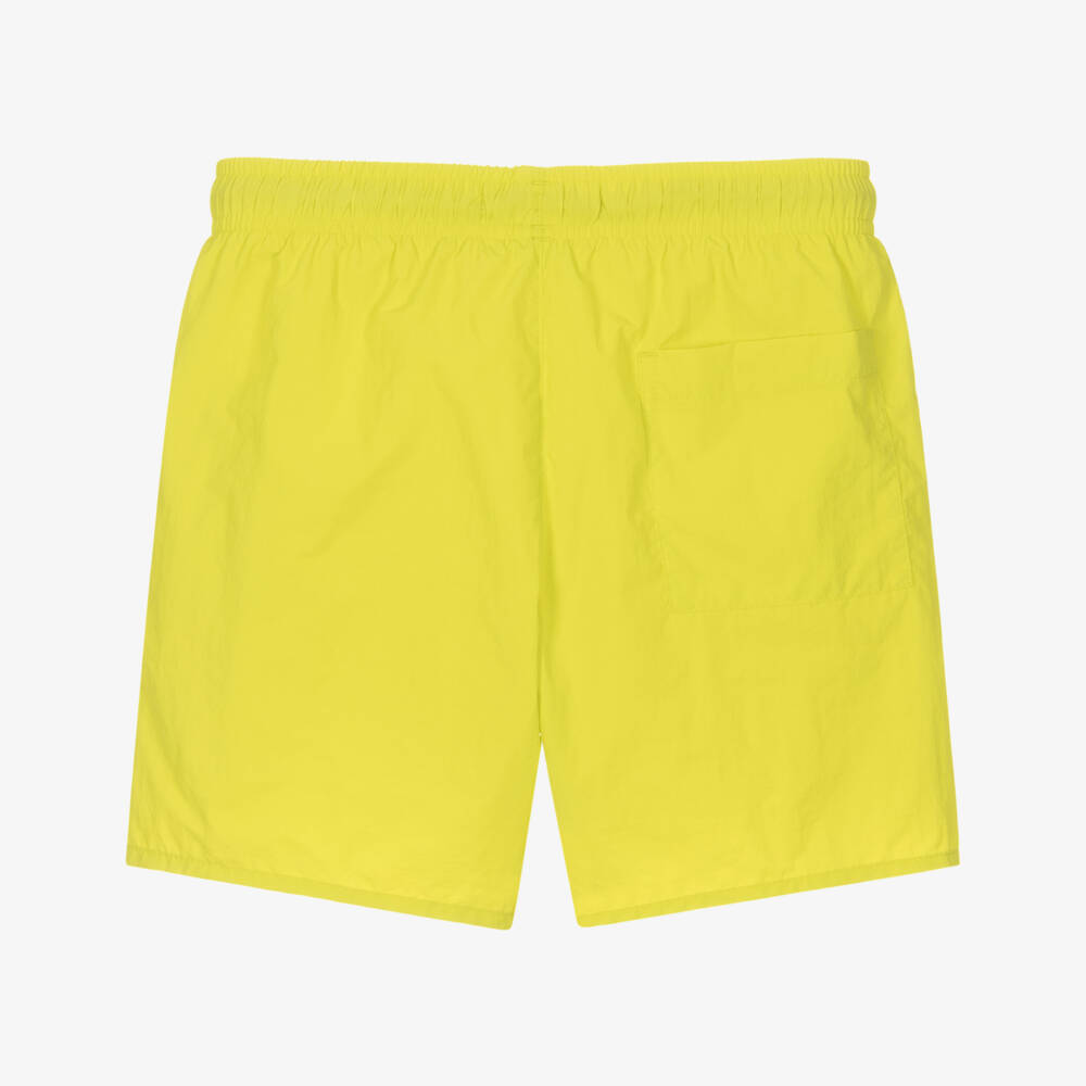 Calvin Klein-شورت سباحة لون أصفر نيون للأولاد | Childrensalon Outlet