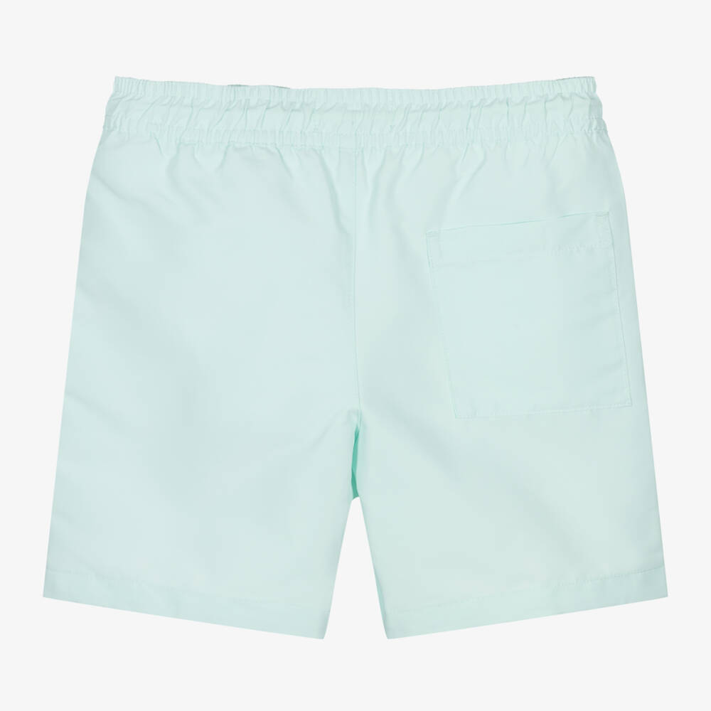 Calvin Klein-Boys Pale Green Logo Swim Shorts | Childrensalon Outlet