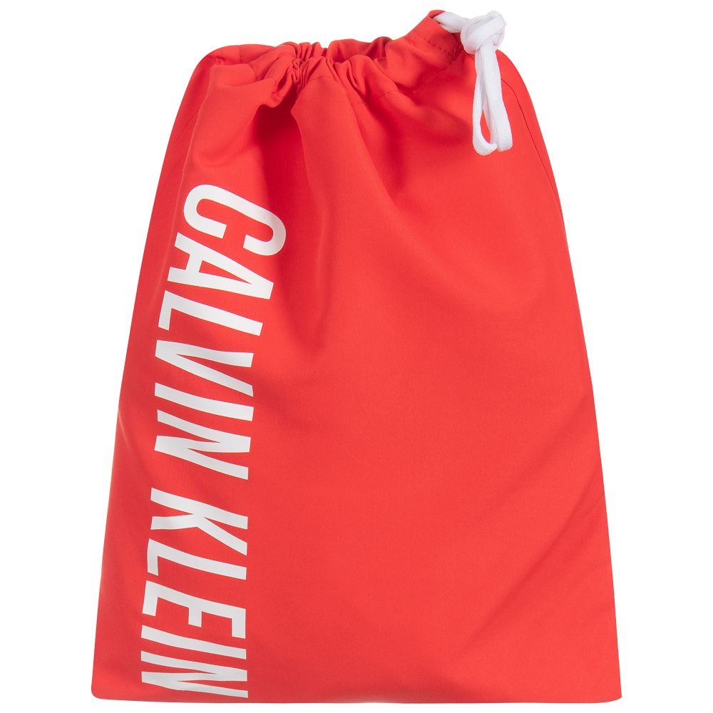 Calvin Klein - Boys Red Swim Shorts | Childrensalon Outlet