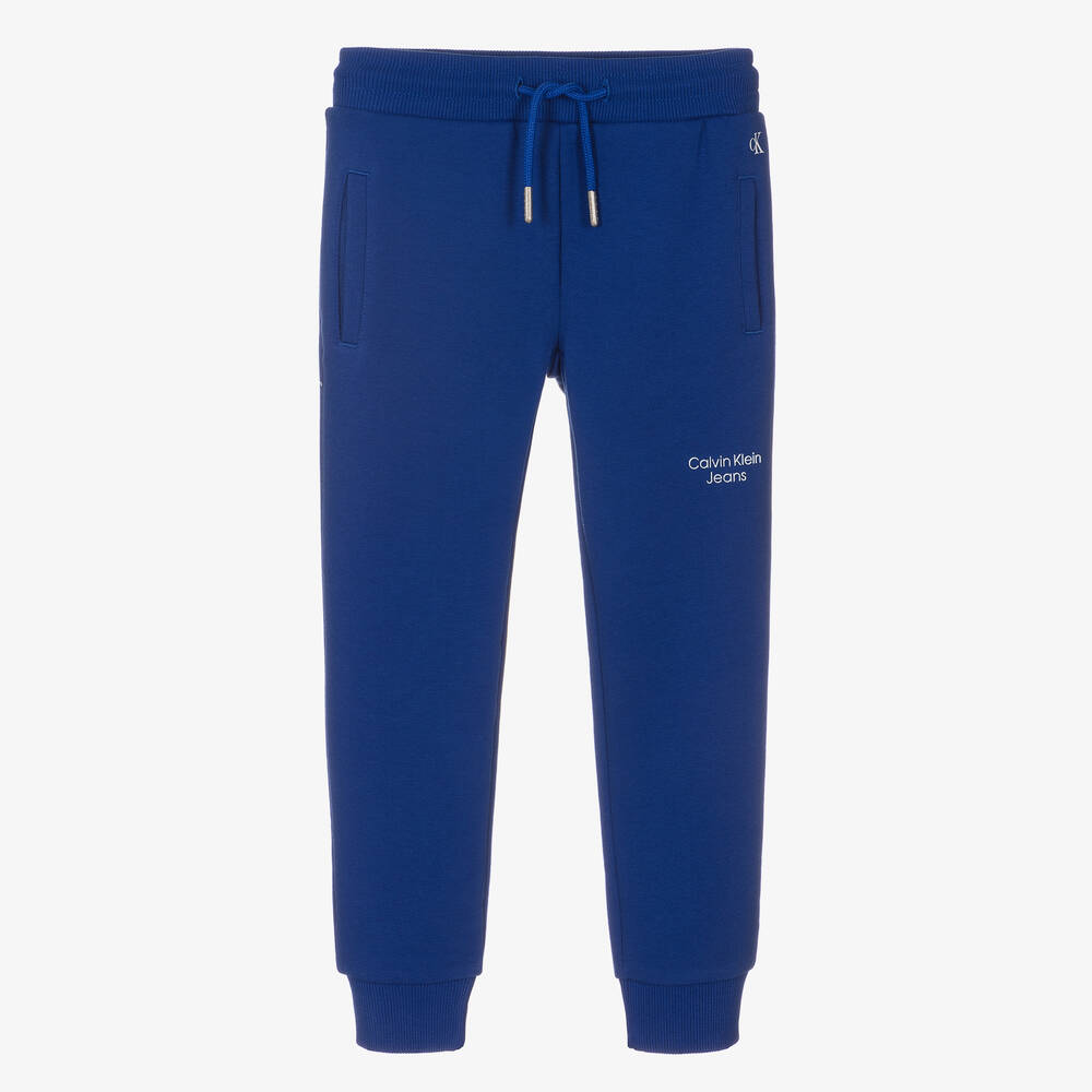 Calvin Klein Jeans - Bas de survêtement bleu roi garçon | Childrensalon
