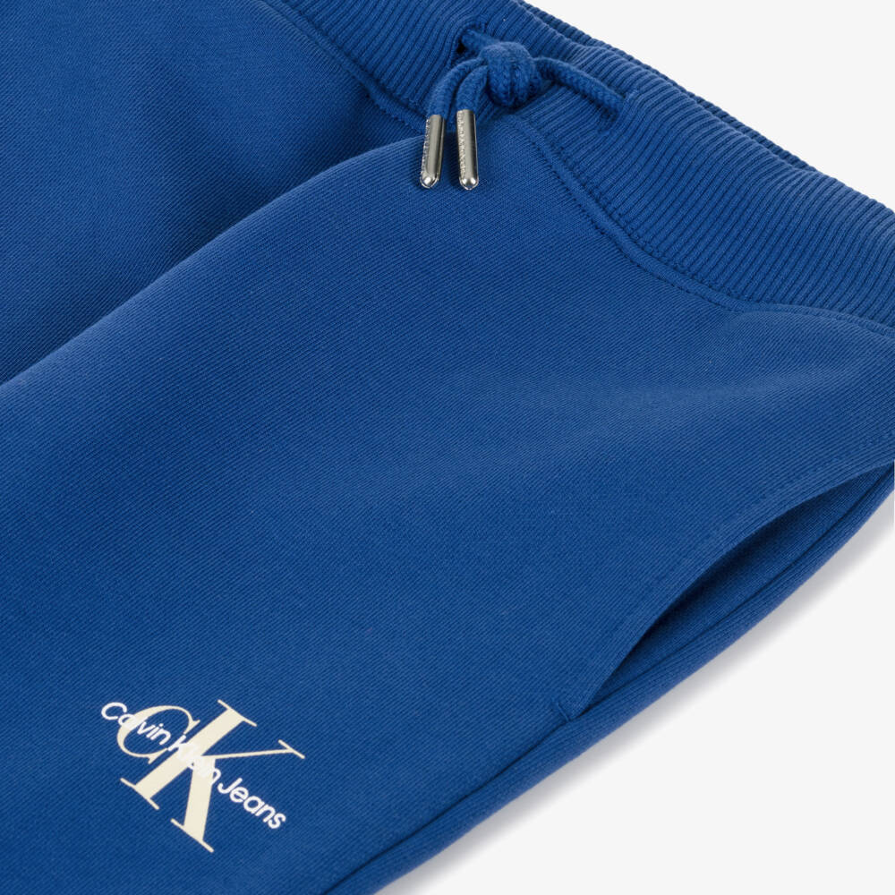 Calvin Klein-Boys Royal Blue Logo Joggers | Childrensalon Outlet