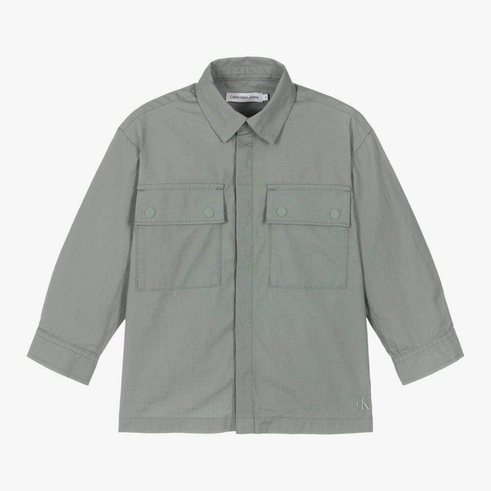 Calvin Klein-Boys Sage Casual Cotton Shirt | Childrensalon Outlet