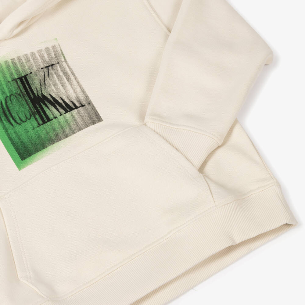 Calvin Klein-Boys Sand-Toned Print Hoodie | Childrensalon Outlet