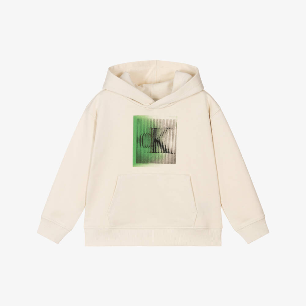 Calvin Klein-Толстовка песочного цвета с принтом для мальчиков | Childrensalon Outlet