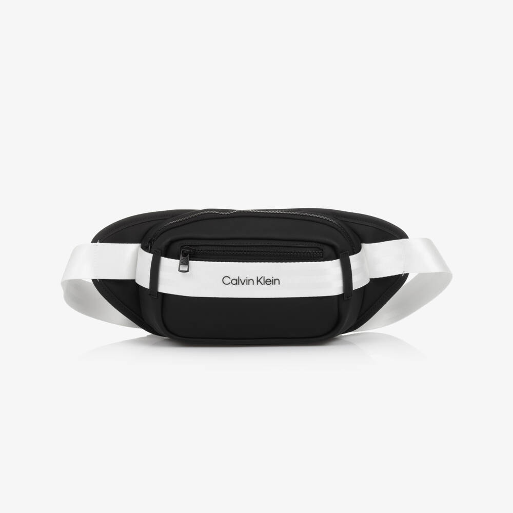 Calvin Klein-Boys Sleek Black Waist Pack | Childrensalon Outlet
