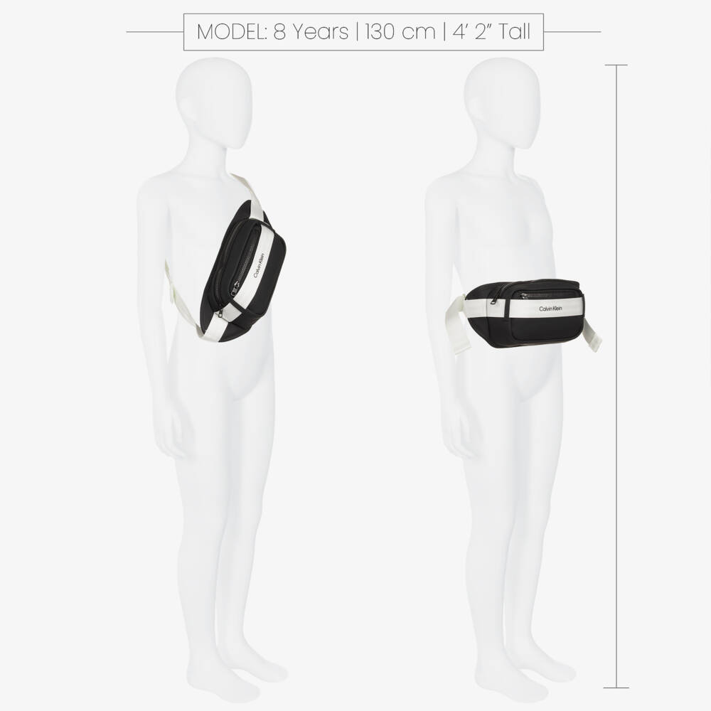 Calvin Klein-Boys Sleek Black Waist Pack | Childrensalon Outlet
