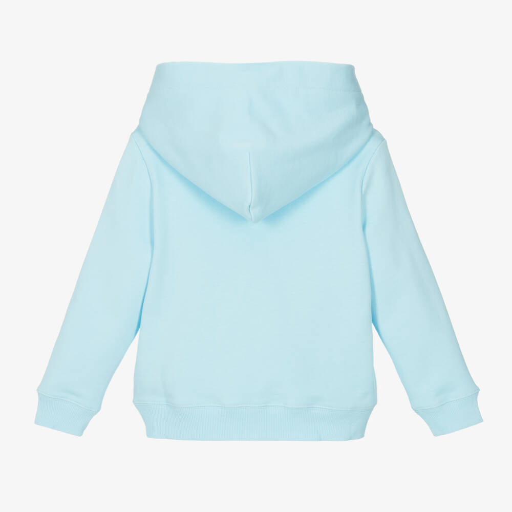 Calvin Klein-Boys Soft Blue Designer Hoodie | Childrensalon Outlet