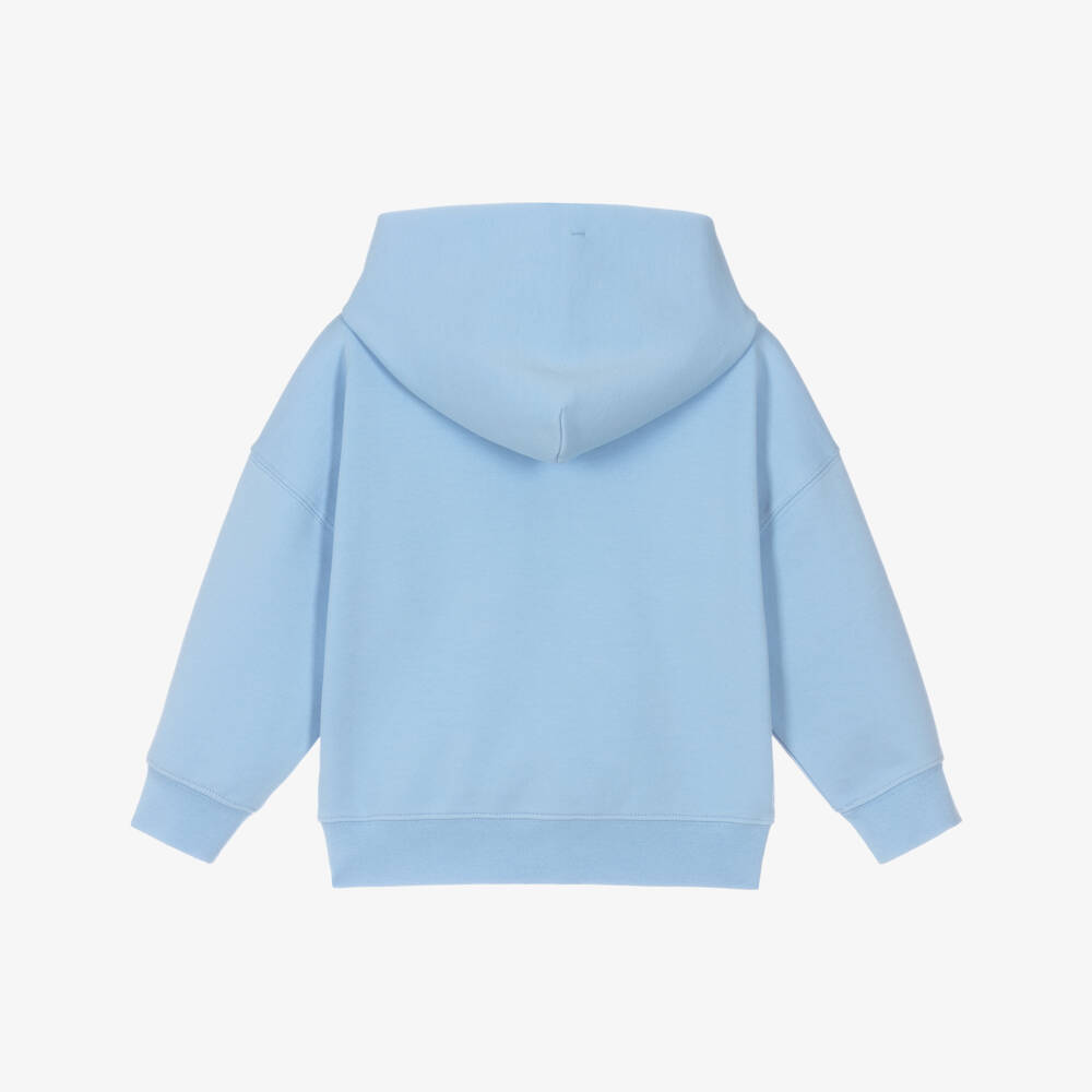 Calvin Klein-Boys Soft Blue Emblem Hoodie | Childrensalon Outlet