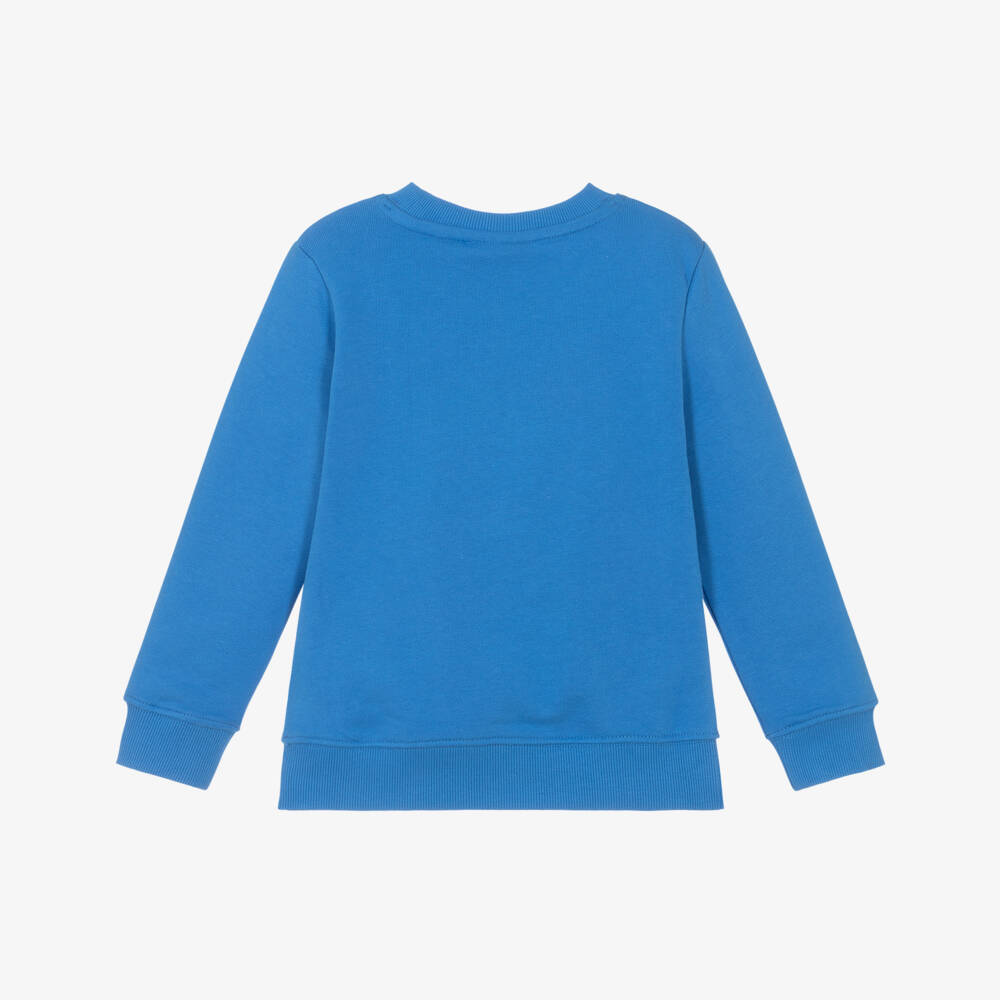 Calvin Klein-Boys Soft Blue Heritage Sweatshirt | Childrensalon Outlet