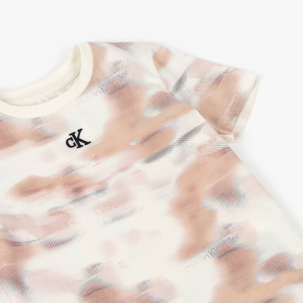 Calvin Klein-Boys Soft Ivory Jersey Tee | Childrensalon Outlet