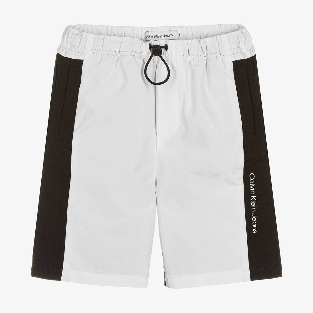 Calvin Klein Джинсы-Черно-белые шорты для мальчиков | Childrensalon Outlet