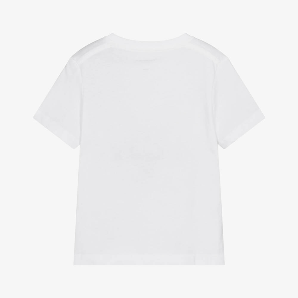 Calvin Klein-Boys White Cotton Jersey T-Shirt | Childrensalon Outlet