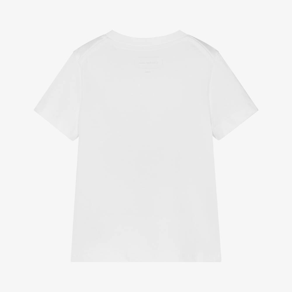 Calvin Klein-Мягкая белая хлопковая футболка для мальчиков | Childrensalon Outlet