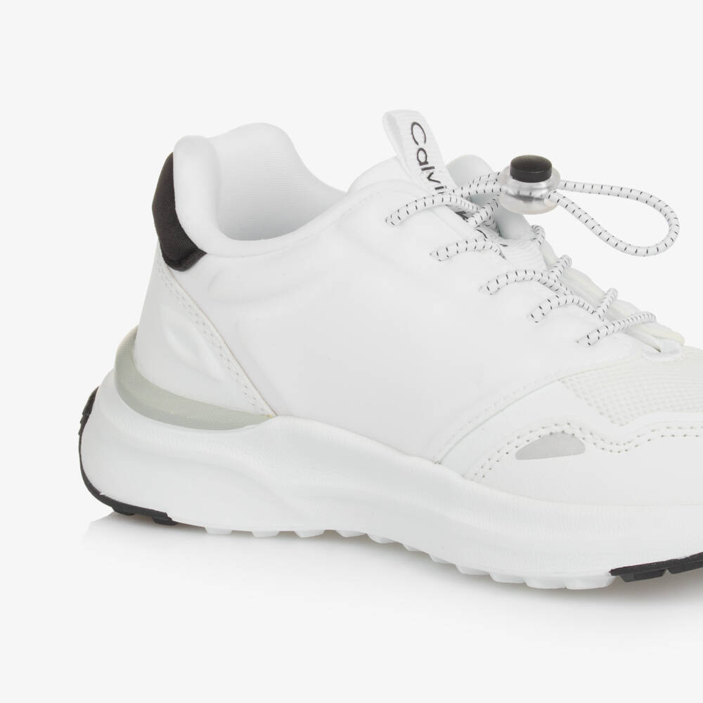Calvin Klein-Boys White Logo Slip-On Sneakers | Childrensalon Outlet
