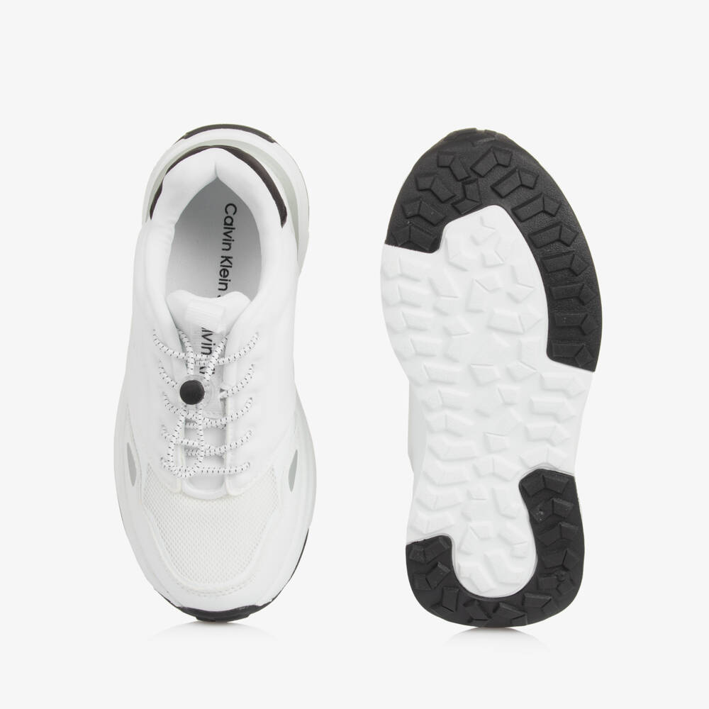 Calvin Klein-Boys White Logo Slip-On Sneakers | Childrensalon Outlet