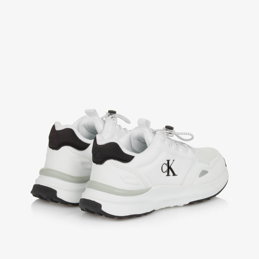 Calvin Klein-Boys White Logo Slip-On Sneakers | Childrensalon Outlet