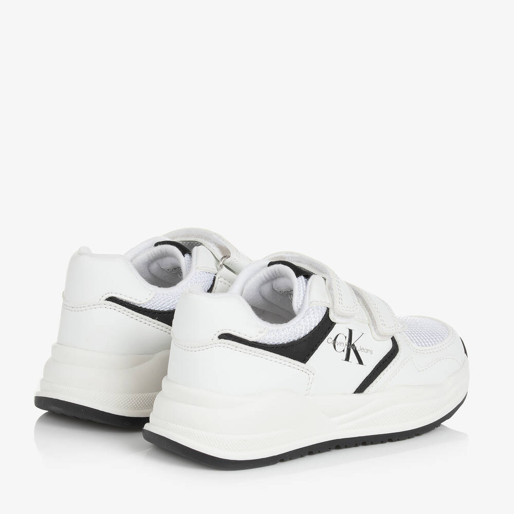 Calvin Klein-Белые сетчатые кроссовки на липучке | Childrensalon Outlet