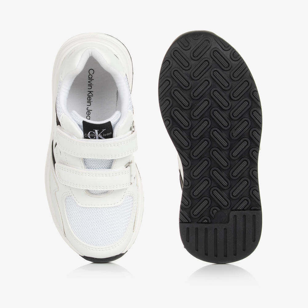 Calvin Klein-Белые сетчатые кроссовки на липучке | Childrensalon Outlet