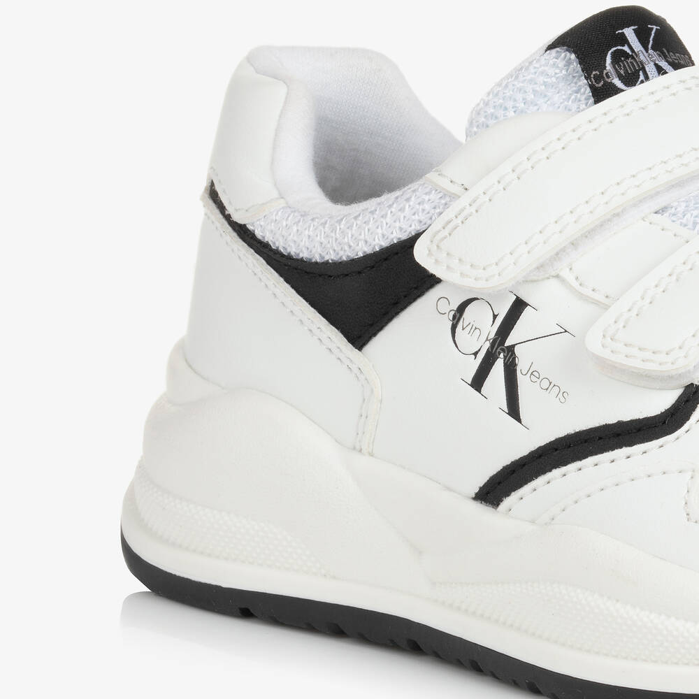 Calvin Klein-Белые сетчатые кроссовки на липучке | Childrensalon Outlet