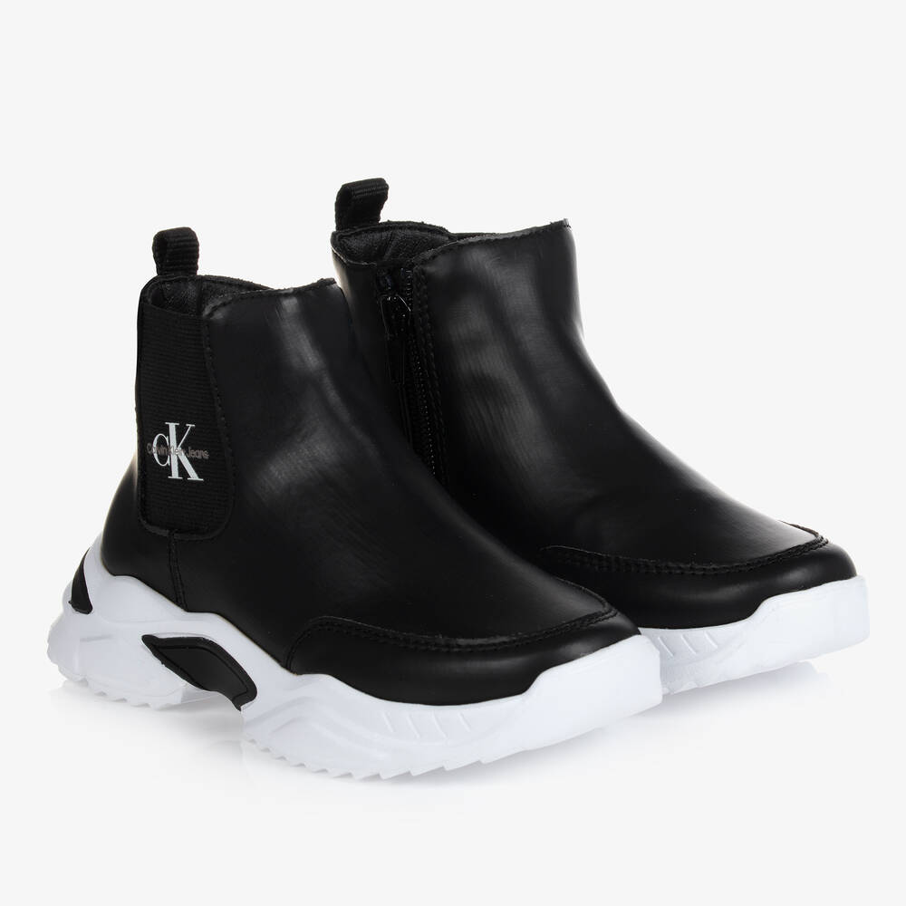 Calvin Klein Jeans - Girls Black Chelsea Boots | Childrensalon