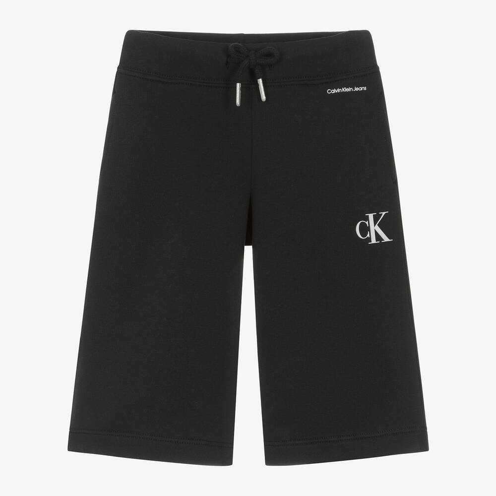 Calvin Klein-Girls Black Cotton Jersey Culottes | Childrensalon Outlet