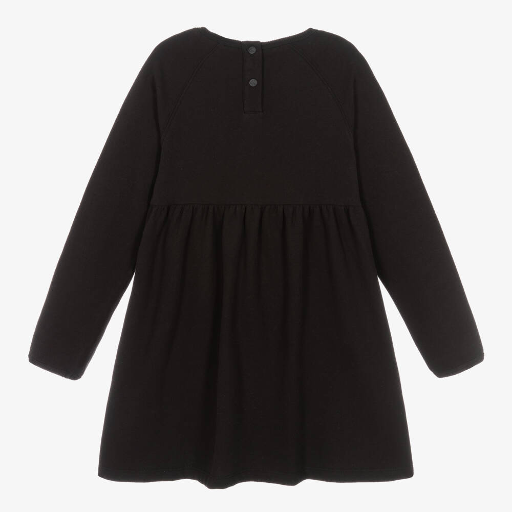 Calvin Klein-فستان قطن عضوي لون أسود | Childrensalon Outlet