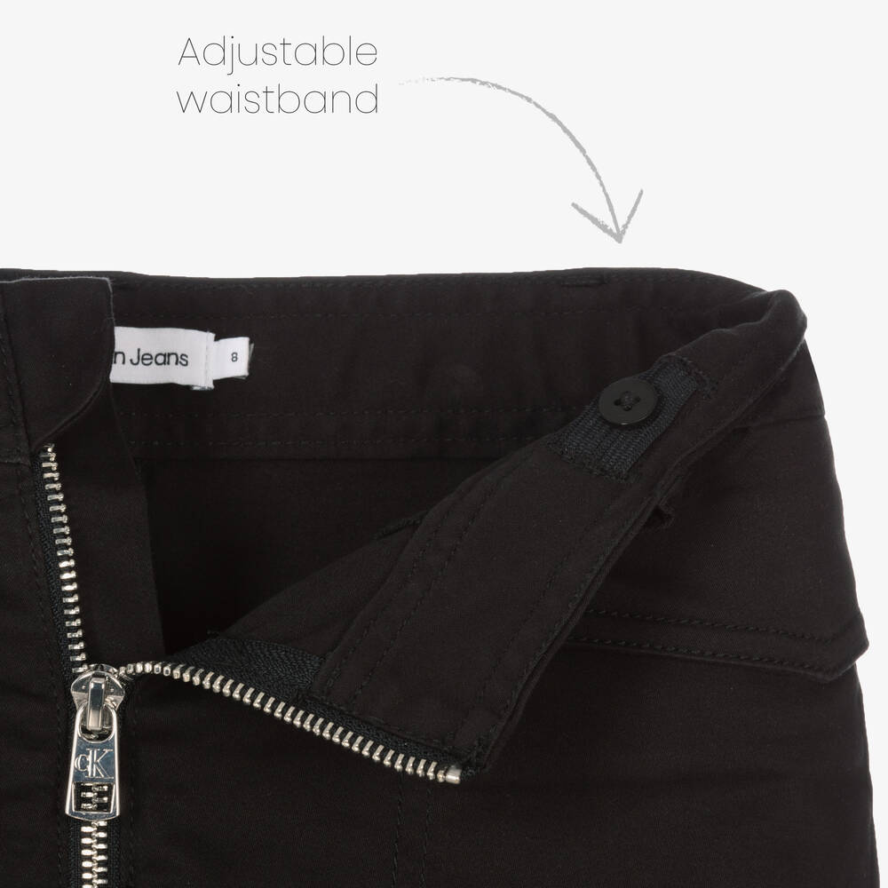 Calvin Klein Джинсы-Черная хлопковая мини-юбка | Childrensalon Outlet