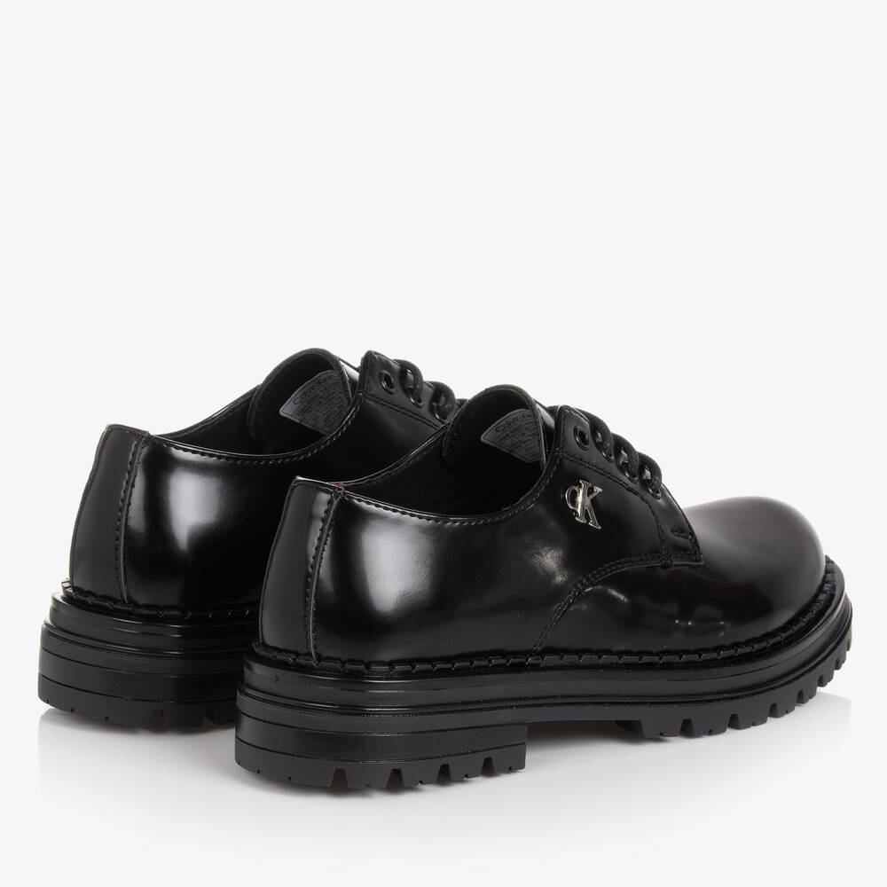 Calvin Klein-Черные туфли из искусственной кожи на шнуровке | Childrensalon Outlet