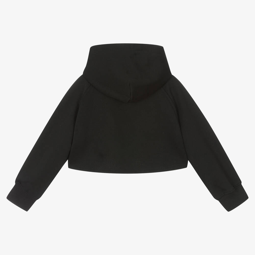 Calvin klein black cropped hoodie new arrivals
